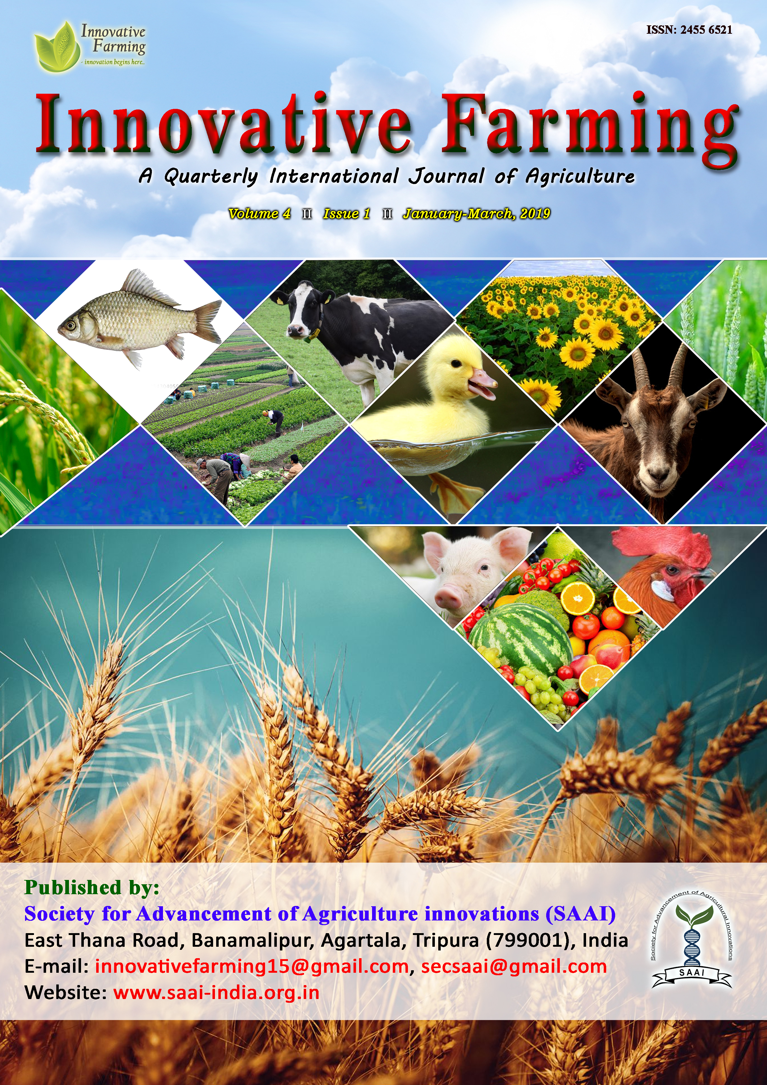 Innovative Farming Vol 4 Issue 1 Cover Page
